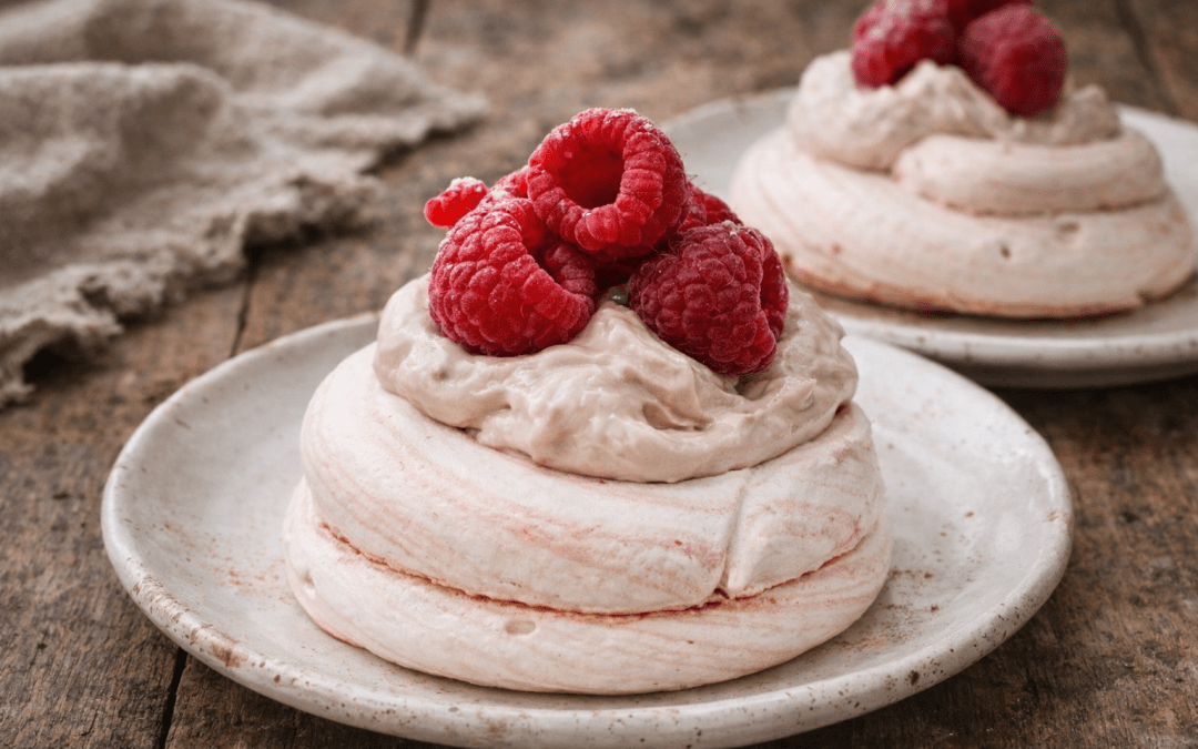 Raspberry ripple pavlova
